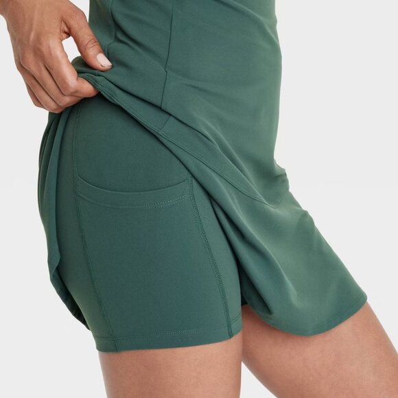 all in motion Everyday Soft Double V Black Active Dress/NWT/S - Picture 4 of 15